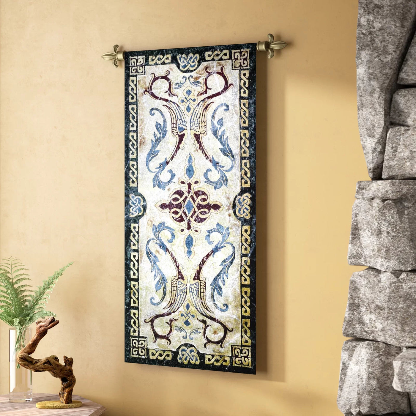 Classical Celtic Design I by Abigail Kamelhair Tapestry